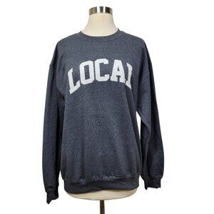 Gildan Heavy Blend Gray Crewneck Sweatshirt LOCAL Graphic Size Medium